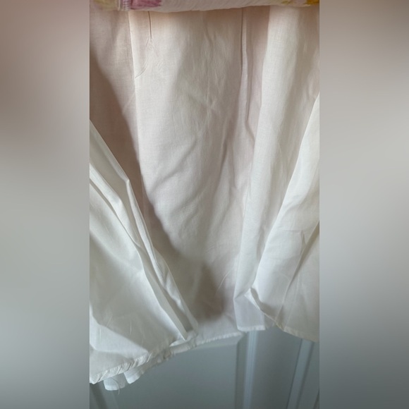 CeCe A-Line Skirt with Pink, Orange, and Yellow Floral Design - Picture 11 of 12